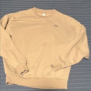 ALO Yoga Gravel Color Crewneck Sweater